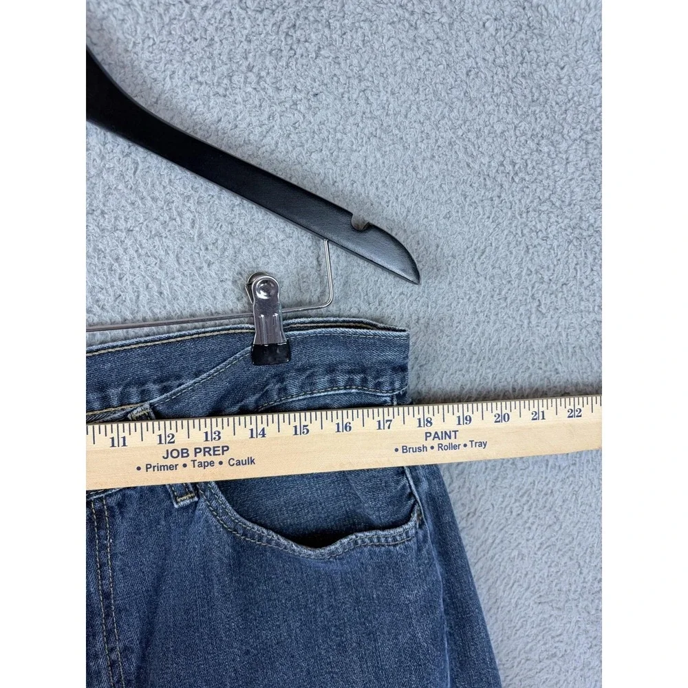 Levis 505 Jeans Mens 36x32 Blue Medium Wash Regular Fit Straight Denim Pants Men